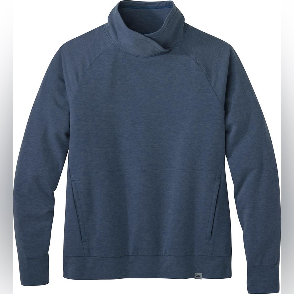 Outdoor Research Aberdeen Long Sleeve pullover, Heather Blue, XS
